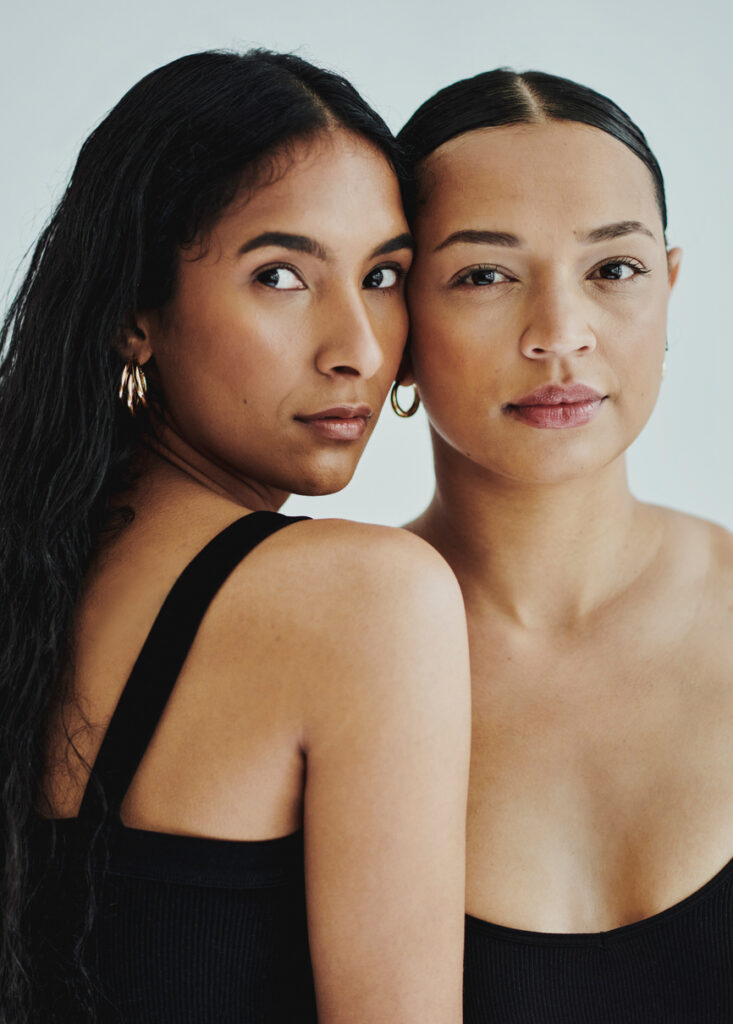 Diverse women with healthy skin for skincare and beauty content