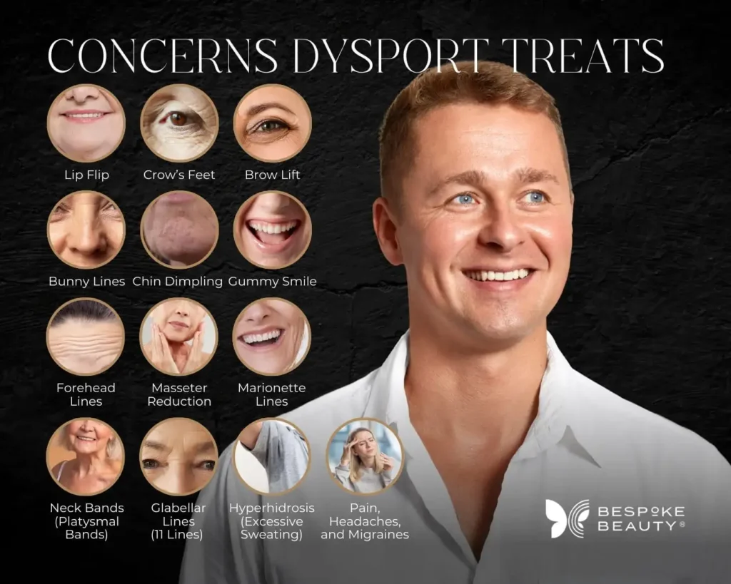 Common facial concerns treated with Dysport