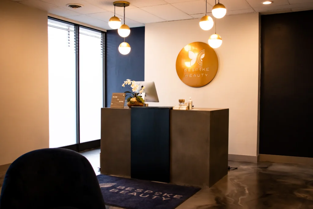 IV therapy treatment room at a wellness clinic